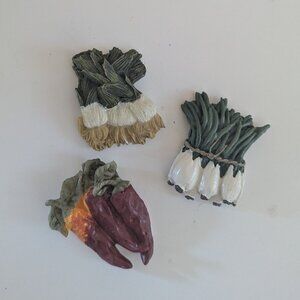 VINTAGE VEGTABLE FRIDGE MAGNETS